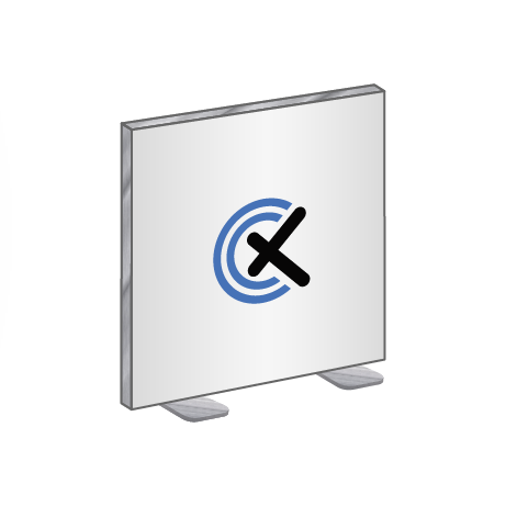 Textilspannrahmen freistehend | B 300 cm x H 200,5 cm | bedruckt