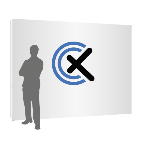 Textilfaltwand | 4 x 3 Felder gerade | einseitig bedruckt