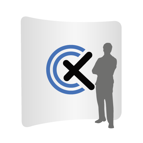 Textilwand ALU | 240er gebogen | einseitig bedruckt