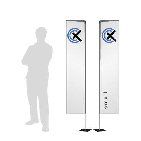 Beachflag Rechteck | Small (200 cm) | beidseitig bedruckt