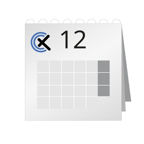 12 Blatt Wandkalender mit Deckblatt