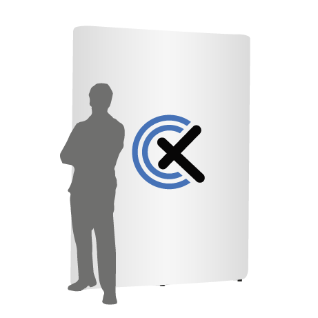 Pop-Up Faltwand | 2 x 3 Felder gerade | einseitig bedruckt