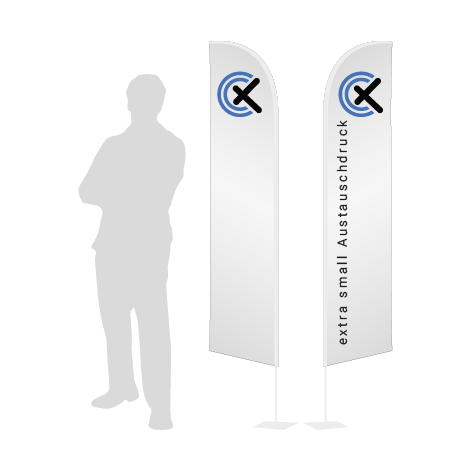 Beachflag Wind Austauschdruck | Extra Small (215 cm) | beidseitig bedruckt