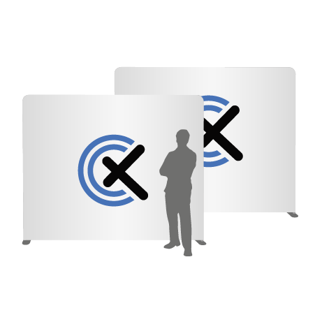 Textilwand ALU | 240er gerade | beidseitig bedruckt