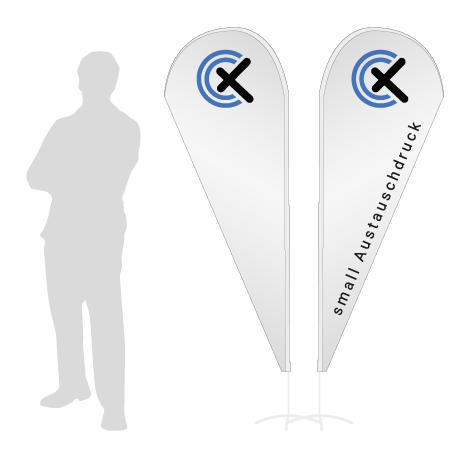 Beachflag Drop Austauschdruck | Small (210 cm) | beidseitig bedruckt