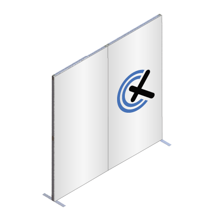 FASTFRAME™ gerade Wand | 2 Module | mit Druck