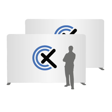 Textilwand ALU | 400er gerade | beidseitig bedruckt