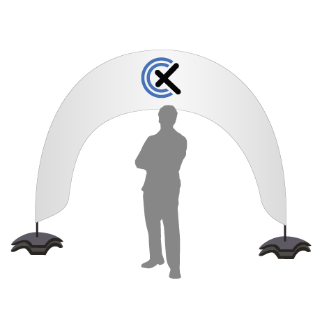 Beachflag Bogen | B 400 cm x H 300 cm | einseitig bedruckt