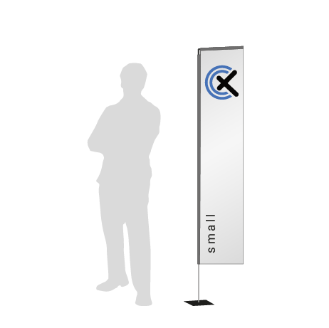 Beachflag Rechteck | Small (200 cm) | einseitig bedruckt