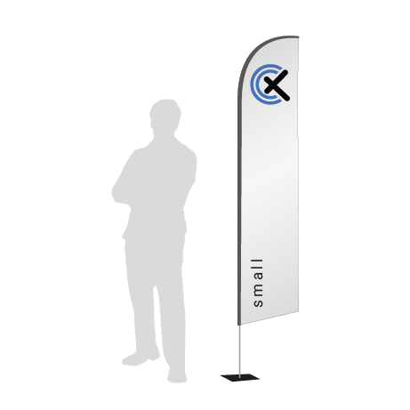 Beachflag Wind | Small (260 cm) | einseitig bedruckt