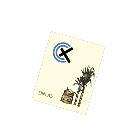 Flyer aus Zuckerrohr | DIN A5 | einseitig bedruckt