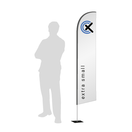 Beachflag Wind | Extra Small (215 cm) | einseitig bedruckt