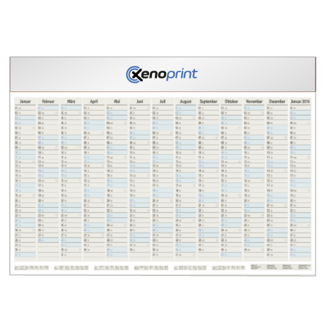 Jahresplaner – einseitig