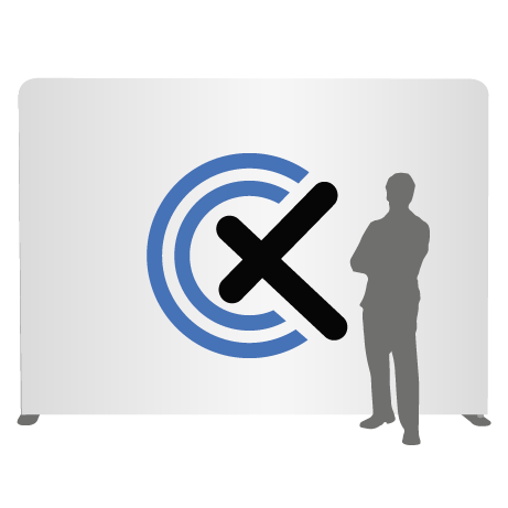 Textilwand ALU | 300er gerade | einseitig bedruckt