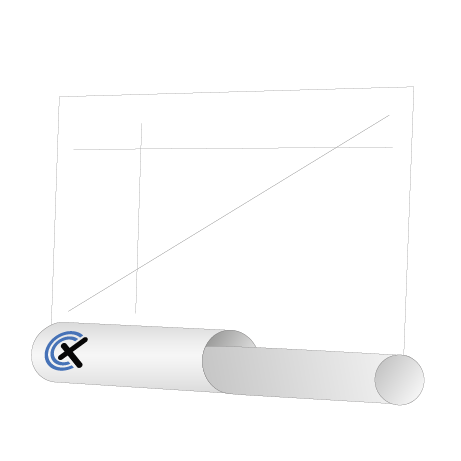 CAD-Pläne auf Rolle