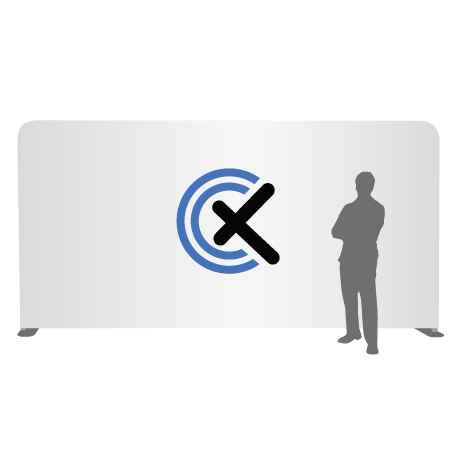 Textilwand ALU | 600er gerade | einseitig bedruckt