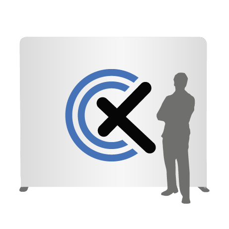 Textilwand ALU | 240er gerade | einseitig bedruckt