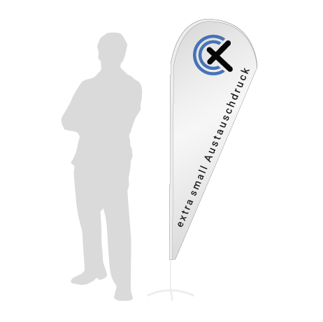Beachflag Drop Austauschdruck | Extra Small (189 cm) | einseitig bedruckt