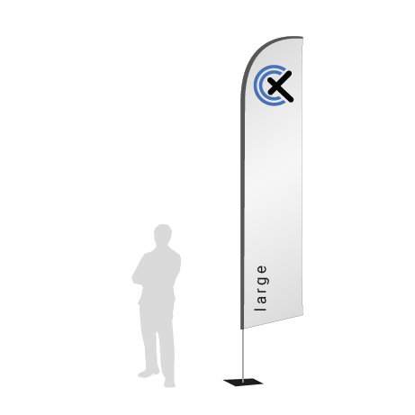 Beachflag Wind | Large (400 cm) | einseitig bedruckt