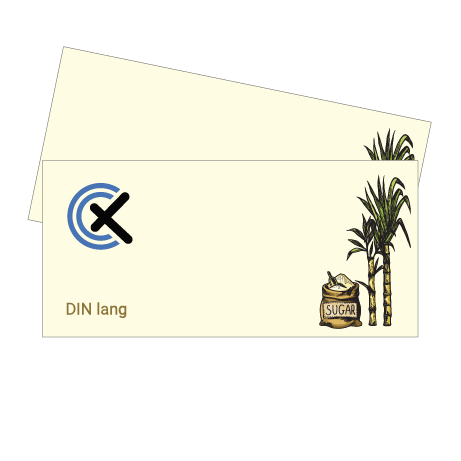 Flyer aus Zuckerrohr | DIN lang | beidseitig bedruckt