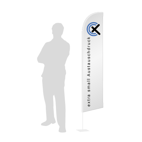 Beachflag Wind Austauschdruck | Extra Small (215 cm) | einseitig bedruckt