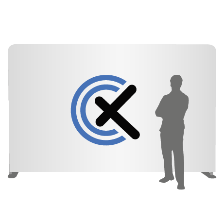 Textilwand ALU | 400er gerade | einseitig bedruckt