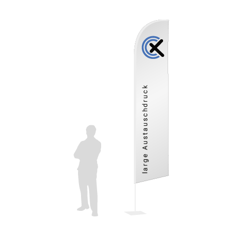 Beachflag Wind Austauschdruck | Large (400 cm) | einseitig bedruckt